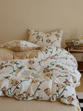 Ultra-Soft Warm Milk Velvet Bedding Set Cartoon Winter Faionable Tee-Piece Bedding Set Fine Texture Durable Active Printing