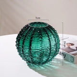 Simulated Cactus Green Glass Vase Hydroponic Flower Pots Decorative Flowers Arrangement Desk Decoration Shape Vases