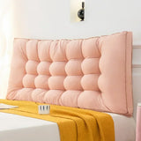 High Quality and Simple Washed Cotton Bedside Cushion for Home Use Large Backrest Bedroom Bed Cushion Waist Protection Pillow