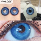 1 Pair/2pcs Lenses Blue Series Beauty Contact Lenses for Eyes Comestics Natural Pupil Eye Color Lens Myopia Brown Lenses