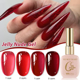 15ml Jelly Pink Summer and Spring Gel Nail Polish Semi Permanent UV Gel Polish All For Manicure Soak Off Vernish