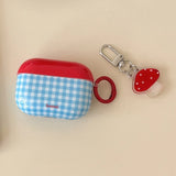 Retro Plaid For Apple AirPods1/2 3 4 Pro 2 2nd Generation Wireless Bluetooth Earphone Charging Box Case Girl Soft Silicone Cover