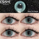 1 Pair Green Contact Lenses  Natural High Quality Blue Contacts Lens Korean Lenses Yearly Green
