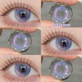 1 Pair Myopia Prescription Colored Contact Lenses Fashion Lens Beauty Pupils Blue Eye Color Lenses Purple Eye Lenses