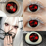 New Vampire Red Lens for Eyes Halloween Colored Contact Lenses Demon Cosplay Wihite Softlens Anime Party Makeup Lenses
