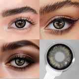 Colored Contact Lenses 2Pcs Natural Blue Half Yearly Cosmetic Small Pupil Color Contacts Beauty Eyes Lenses Wholesale