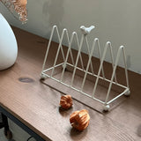 Retro Bird Triangle Cutlery Rack Kitchen Dish Storage Organizer Home Desktop Bookshelf Dining Table Decor Household Kitchen Tool