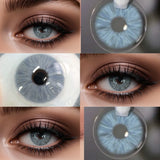 Colored Contact Lenses Lalens Met Blue Green Gray Color Contacts Eye Lens Eyes Half Year 2Pcs