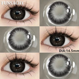 1 Pair Myopia 0~-8.00 Degree Color Contact Lenses for Eyes Natural Lenses with Prescription Diopter Eye Contacts Yearly