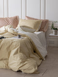 New Premium 00s Gown Satin Full Cotton Bedding Tee-Piece Set Pure Cotton Simple  Color Bedding Comforter Cover