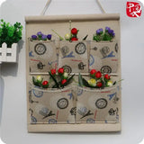 Home Storage & Organization Multilayer Fabric Hanging Storage Bag for Door Wall Wardrobe Dormitory Creative Organizer