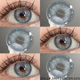 1 Pair Korean Colored Contacts Lenses with Myopia Brown Soft Naturally Colored Cosmetics Gray Lenses Beautiful Pupils