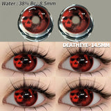2pcs Cosplay Colored Contact Lenses Anime Contact Lenses Blue Eye Lenses Yearly Crazy Halloween Makeup Colorful Lens