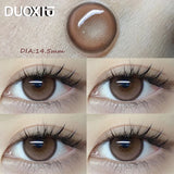 1Pair Color lenses Eyes Brown Rose pupil lenses Cosmetic myopia Large diameter lenses Contact information Fast shipping