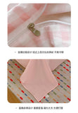 Korea Style Bedding Set Purple Heart Washed Cotton Soft Duvet Cover Skin-friendly Quilt Cover Bed Sheet Pillowcase Home Textiles