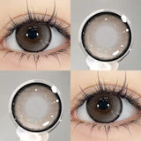 Brown World 1 Pair New Product Color Contact Lenses Degrees Fashion Comfort Soft Nature Blue Grey Lenses