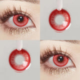 2pcs Cosplay Color Contact Lenses Anime Golden Yellow Pupil 6months Halloween Cute Eye Circle Lens 14.2mm