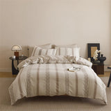 New Class Duvet Cover Knitted Cotton Printing Small Fresh King Size Queen Size Set Bed Sheet Bed Hat 4Pcs Set