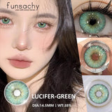 1pair Colorful Contact Lenses Brown Lenses Fashion Makeup Pupil Eyes Lens Cosplay Cosmetic Lens Yearly Use Eye Contact
