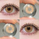 1 Pair Color Contact Lenses For Eyes Natural Gray Blue Beautiful Pupil Soft Natural Accessories Yearly Cosmetic Pupils