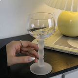 Vintage Champagne Cocktail Sparkling Wine Glass Crystal Clear Home Coffee Milk Juice Cup Buffet Party Alcohol Beverage Goblet