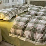 New class A double-layer yarn thickened three/four-piece set skin-friendly and breathable single double washed cotton