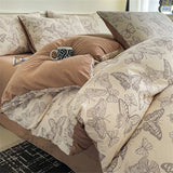 Jacquard Bedding Set Light Luxury Duvet Cover Pillowcase and Bedsheet Bed Linen Set Comforter Queen Bedroom Decor Home Textiles