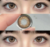 Colorcon 1Pair Colored Contact Lenses with Degree Myopia Lenses Brown Lenses High Quality Natural Eye Lenses Fashion