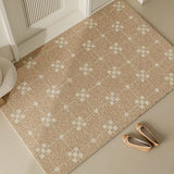 Modern Combination Of Small Squares Wire Loop Door Mat Waterproof Carpet Anti Slip Resistant To Dirt Bathroom Kitchen Carpet