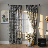1/2pcs Semi blackout American curtains with Rod Pocket,Flower Window Curtains for Living Room,Bedroom,HomeDecor,Window Screening