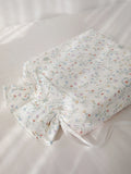 Lilys  Fre Floral Little Girl Cotton Bedding Set Tee Four Pieces Suite Snail Tower Pure Cotton Bed Linens for Kids
