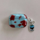 Cartoon Cute Amber Blue Clear Soft Earphone Case For AirPods 4nd Air Pods 3 Pro 2 With Keychain Fall Prevention Protective Cover