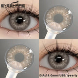 2pcs Natural Color Contact Lenses for Eyes Gray Lenses Colorcont Korean Lenses Yearly Beauty Brown Eye Contacts Lens