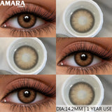 Brown Color Contacts for Eyes Makeup Eyes Lenses Gray Pupils Blue Eyes Contacts Colorful Makeup Black Lens for Party