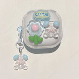 Cute Cartoon Clear Earbuds Cover For Samsung Galaxy Buds 2 Pro Buds FE Live Buds2 Pro Buzz 2 Pro buzz2 Case Lovely Bracele Funda