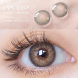 1 Pair Natural Color Contact Lenses for Eyes Beauty Pupils Gray Lenses Eye Yearly Use Brown Diopter Contact Lenses