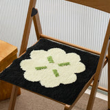 Tufting Seat Mat Soft Round Square Floral Splash Firework Floor Chair Sofa Cushion Pad Home Office Chic Cozy Decor 40x40cm