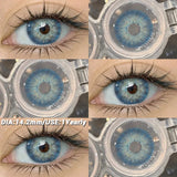 1 pair Brown Natural Color Contact Lenses for Eyes RIYADH Series Softlenses Korean Eye Makeup Fashion Blue Color Lenses