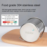 250/350/500ML  Camping Cup Portable Carabiner S Outdoor Water  Mug with Foldable Handle Kitchen DrinkwareStainless Steel