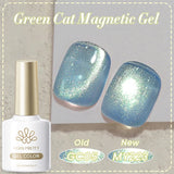 10ml Cat Magnetic Gel Sparkling Ultra Gold Glitter Soak Off UV LED Gel Nail Art Varnish Manicure Valentine's Day