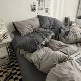 Nordic Princess Pink Bedding Set Girls Boys Single Double Size Flat Sheet Duvet Cover Pillowcase Bed Linens Home Textile