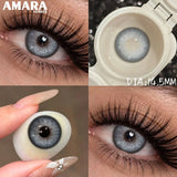 1 Pair Colored Contact Lenses Natural Brown Pupils Eyes Contact lenses Green Soft Contacts 14.50mm Yearly