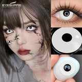 Halloween Makeup Cosplay White Lens Cosplay Contact Lens Beauty Cosmetics Colored Contacts Black Lenses Circle Red Lens
