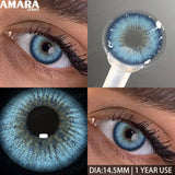 1 Pair Colored Contact Lenses Yearly Use Natural Look Brown Eye Lenses Gray Contact Blue Lenses Green Eye Lenses