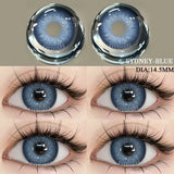 Big Diameter Black Lenses 14.5mm Lenses Gothic Colored Contact Lenses for Eyes Big Doll Eye Lenses Natural Look Lenses