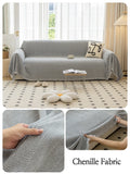Chenille Sofa Towel for living room French Style home decoration Sofa Cover Couch Cover Tassel edge Waffle cushion