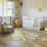 Floral Print Living Room Carpet Retro Light Luxury Large Area Bedroom Plush Rugs Home Decoration Coffee Table Floor Mat Tapis 러그