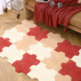 Ins Style Living Room Bedside Keep Warm Carpet Modern Minimalist Splicing Plush Floor Mats Home Bedroom Puzzle Climbing Pads