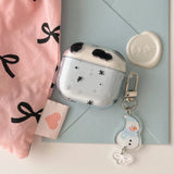 Transparent Blue Cow Pattern Stars + Pendants Are Suitable for Apple Airpodspro2 Case/Airpodspro Case/Airpods4 Case/Airpods3 Cas