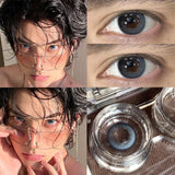 1 Pair Men Lenses Colored Contact Lenses for Eyes Blue Eye Lenses Natural Prescription Myopia Beauty Pupil Free Shipping